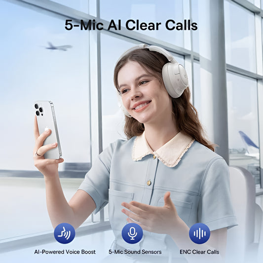 Handsfree Bluetooth Baseus Bass BH1 NC, MultiPoint, A2DP, ANC, Biały A0203702