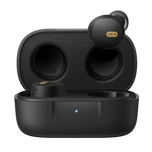 Zestaw głośnomówiący Bluetooth Baseus Bowie E18, TWS, czarny A00023800123-00