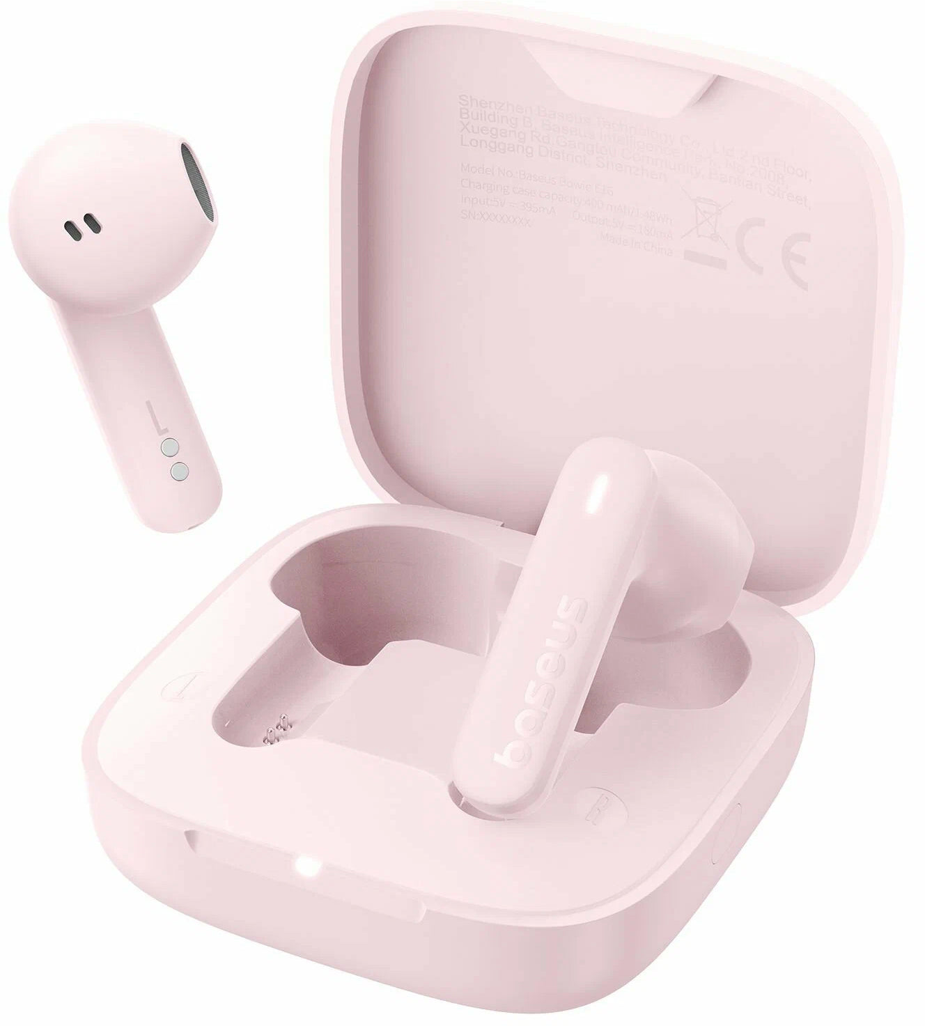 Handsfree Bluetooth Baseus Bowie E16, TWS, Różowy A00061900413-01