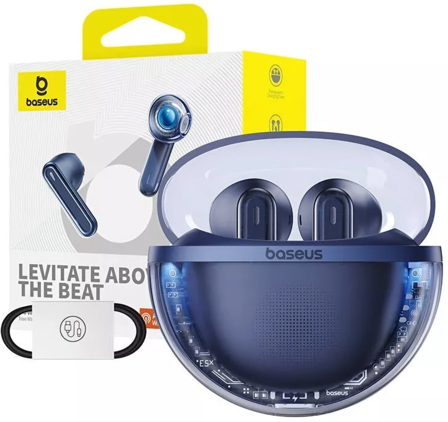 Handsfree Bluetooth Baseus Bowie E5x, TWS, Niebieski A00060101323-00