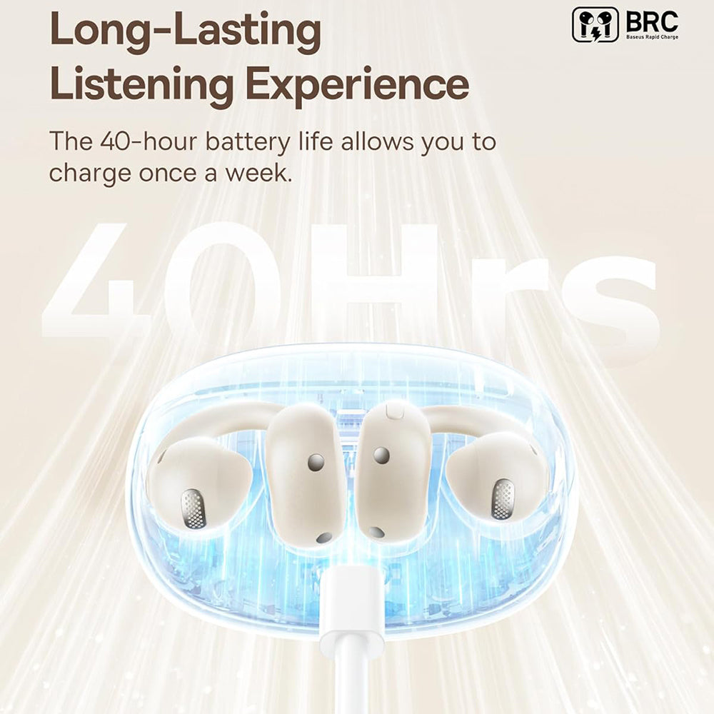 Handsfree Bluetooth Baseus Bowie MC1, TWS, Biały A00083501226-00