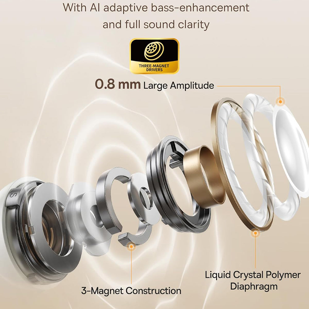 Handsfree Bluetooth Baseus Bowie MC1, TWS, Biały A00083501226-00