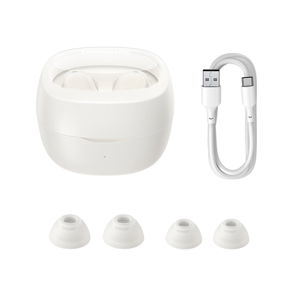 Handsfree Bluetooth Baseus Bowie WM02, TWS, Biały NGTW370202
