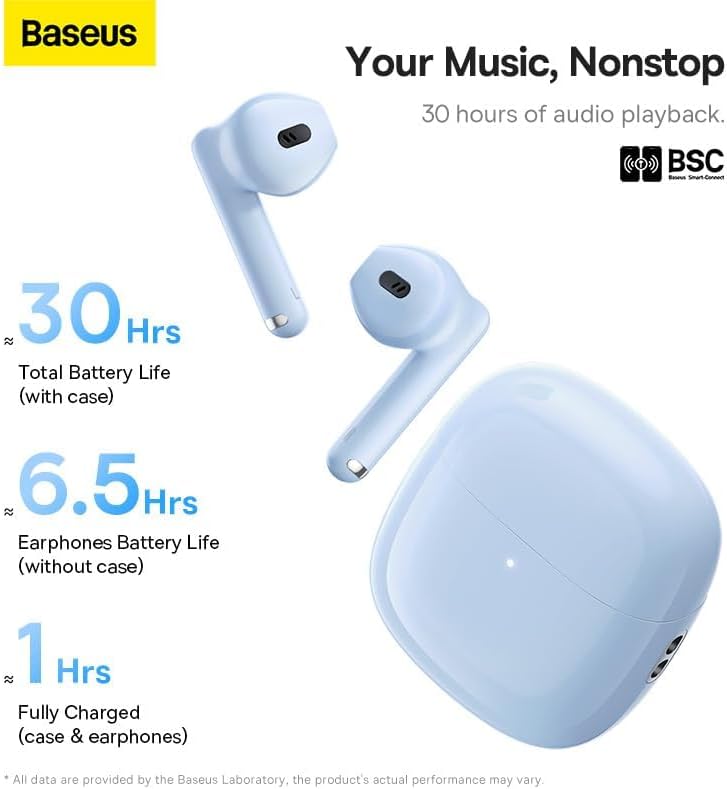 Handsfree Bluetooth Baseus Bowie WX5, TWS, Niebieski A00051000313-00