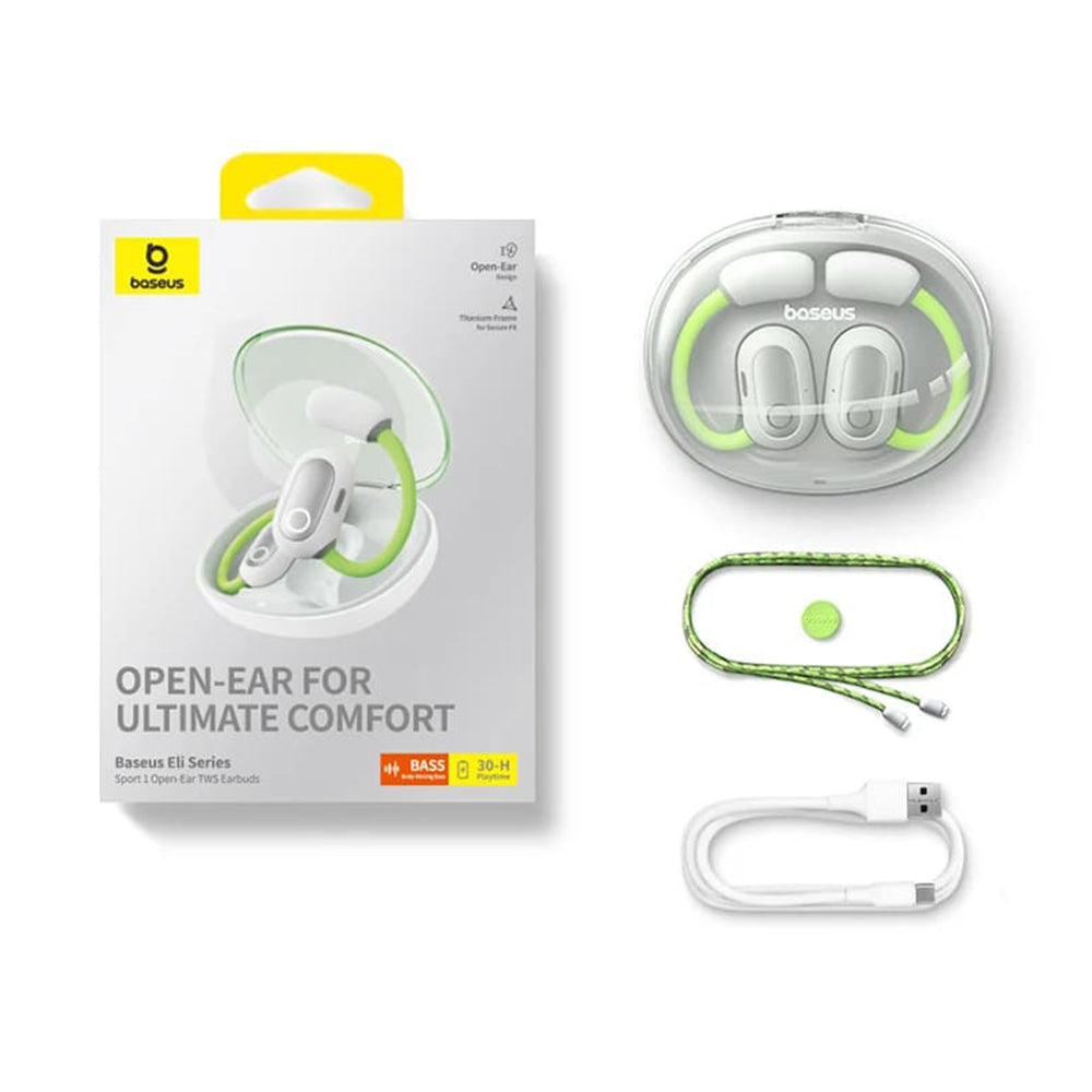 Handsfree Bluetooth Baseus PM20A, TWS, Zielony A00064400641-00