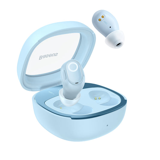 Handsfree Bluetooth Baseus WM02+, TWS, Niebieski NGTW370303