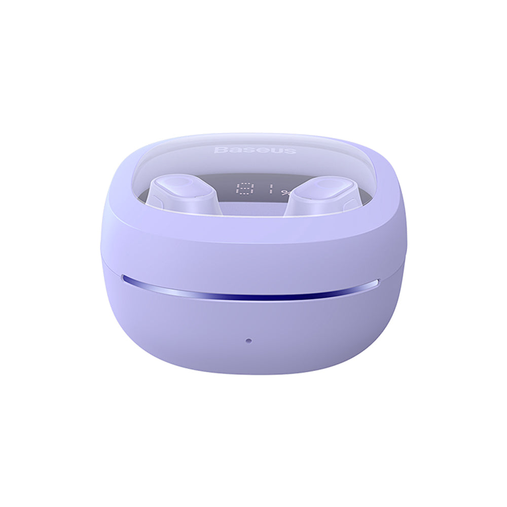Handsfree Bluetooth Baseus WM02+, TWS, Fioletowy NGTW370305