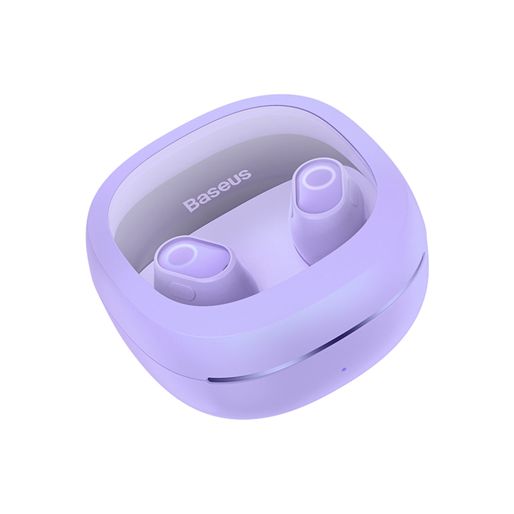Handsfree Bluetooth Baseus WM02+, TWS, Fioletowy NGTW370305