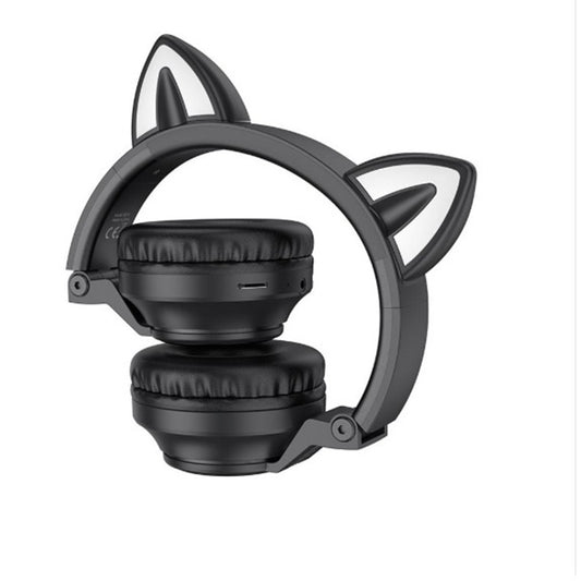 Handsfree Bluetooth Borofone BO18 Cat Ear, A2DP, Czarny