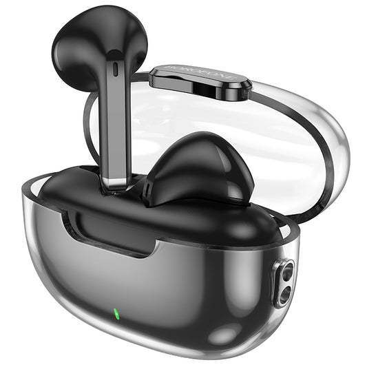 Handsfree Bluetooth Borofone BW46 Ice Flake, TWS, Czarny