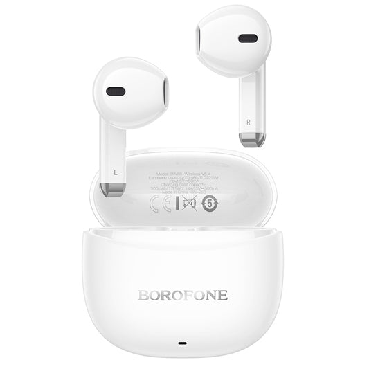 Handsfree Bluetooth Borofone BW88 Deep Rhyme, TWS, Biały
