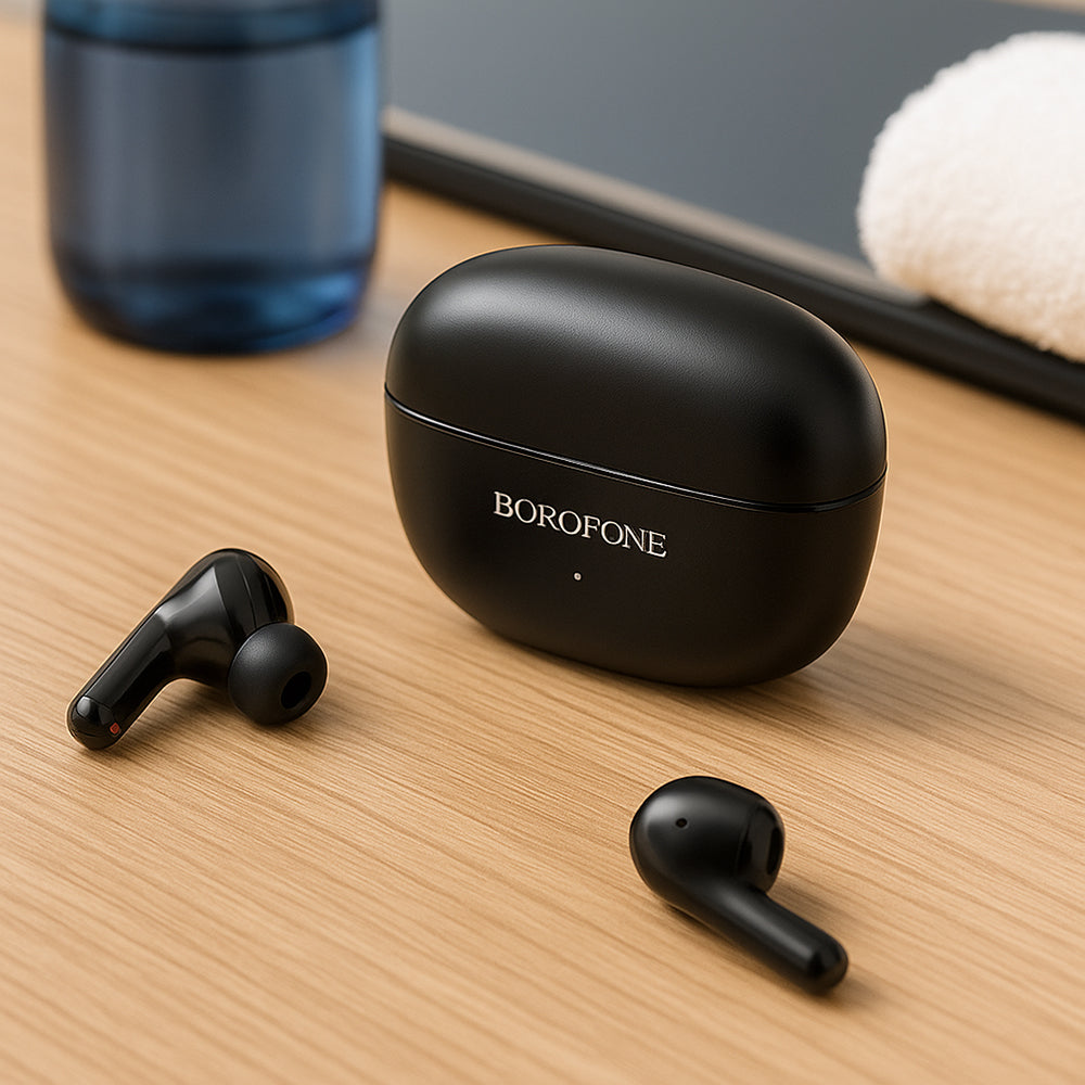 Słuchawki Bluetooth Borofone FQ1 Shine, TWS, Czarne