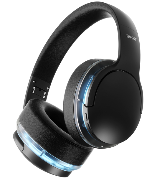 Zestaw słuchawkowy Bluetooth BWOO BO-BW587, A2DP, ANC, Czarny
