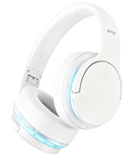 Zestaw słuchawkowy Bluetooth BWOO BO-BW587, A2DP, ANC, biały