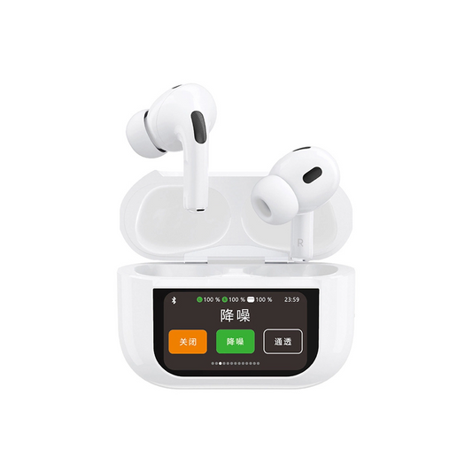 Zestaw słuchawkowy Bluetooth Dudao U19 Display, TWS, biały, ponownie zapakowany