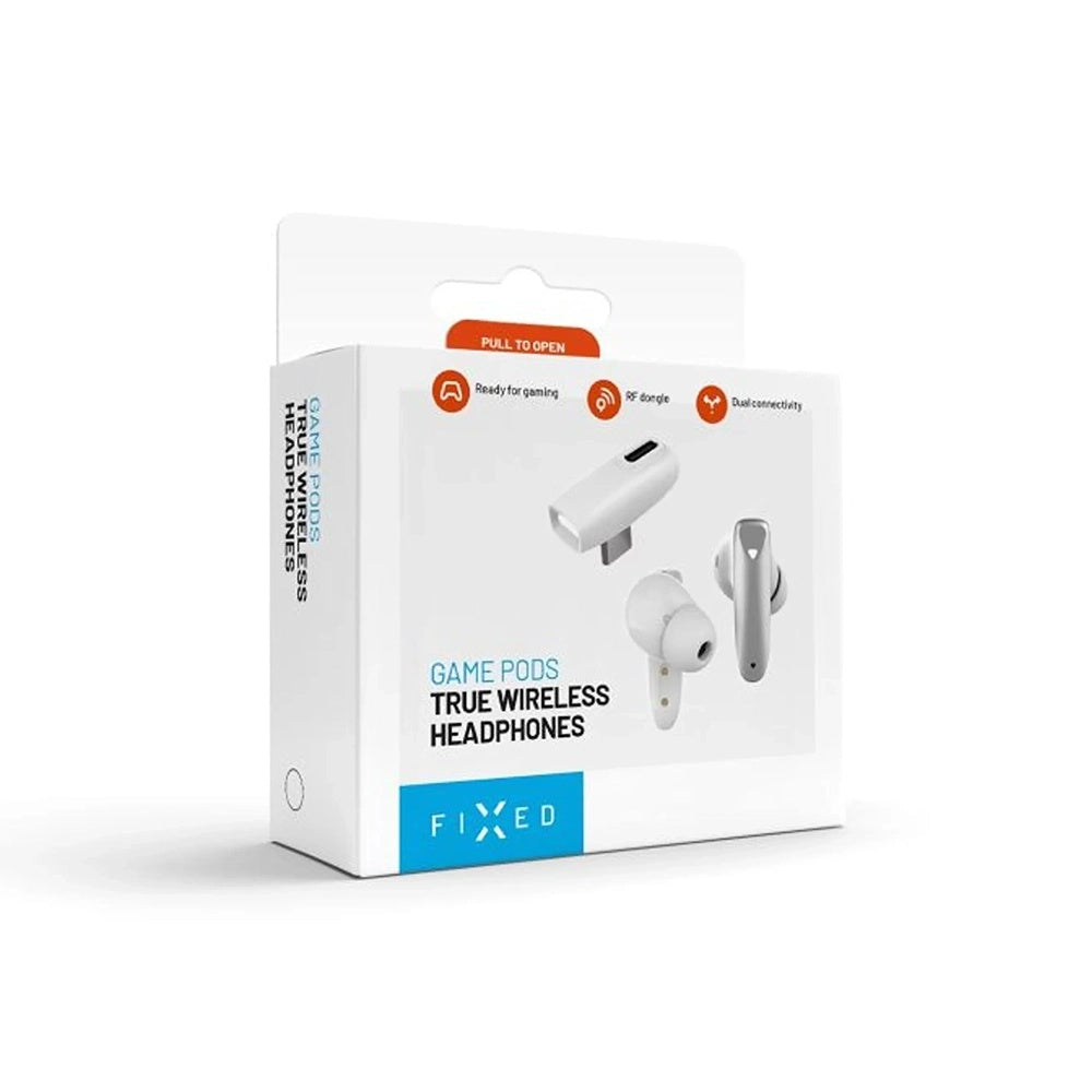 Handsfree Bluetooth Fixed Pods, TWS, Biały