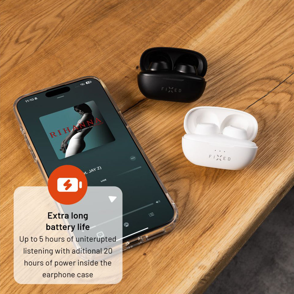 Handsfree Bluetooth Fixed, TWS, Czarny