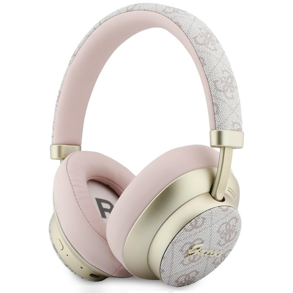 Handsfree Bluetooth Guess 4G Gold Script Metal, A2DP, Różowy