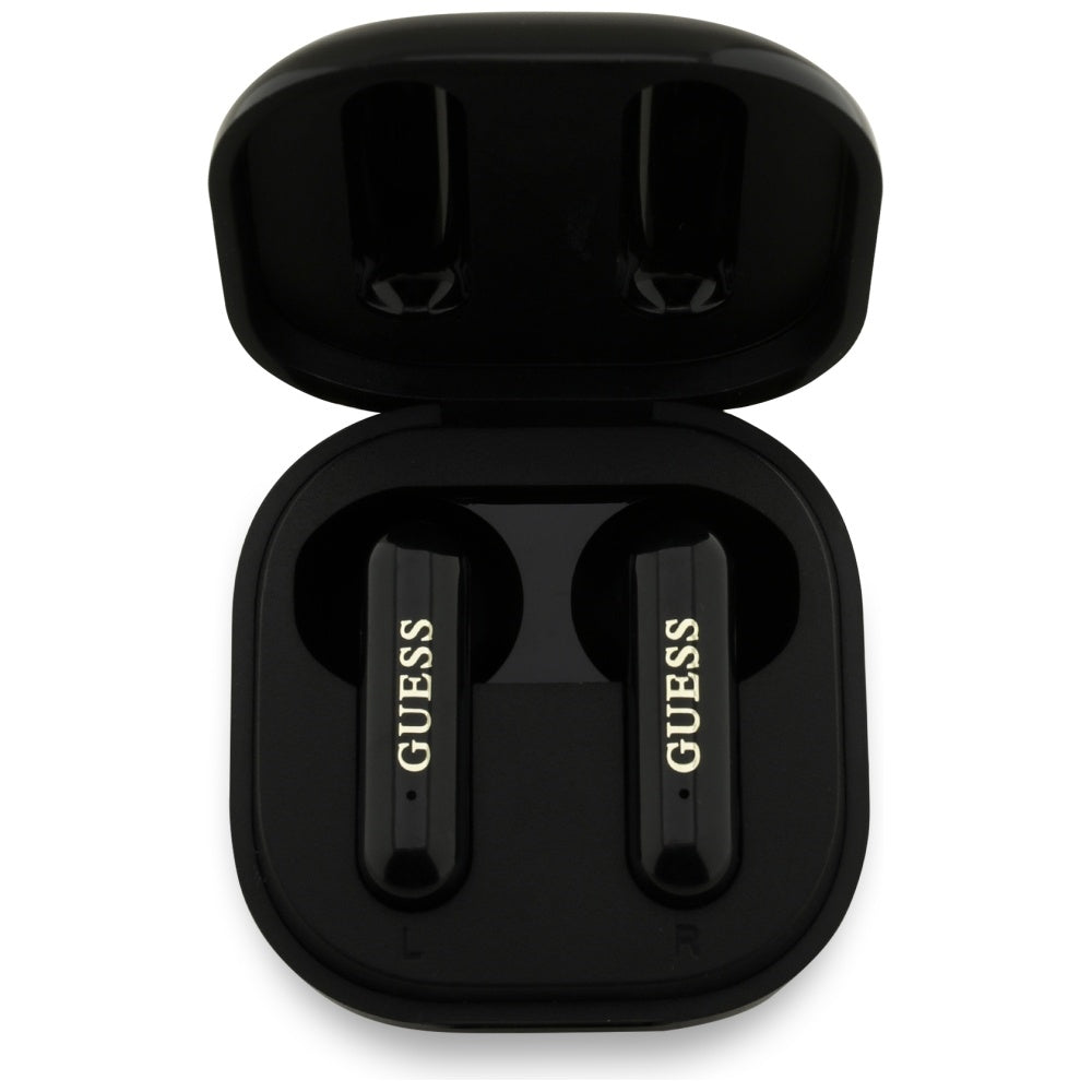 Handsfree Bluetooth Guess 4G Metal Logo, TWS, Czarny
