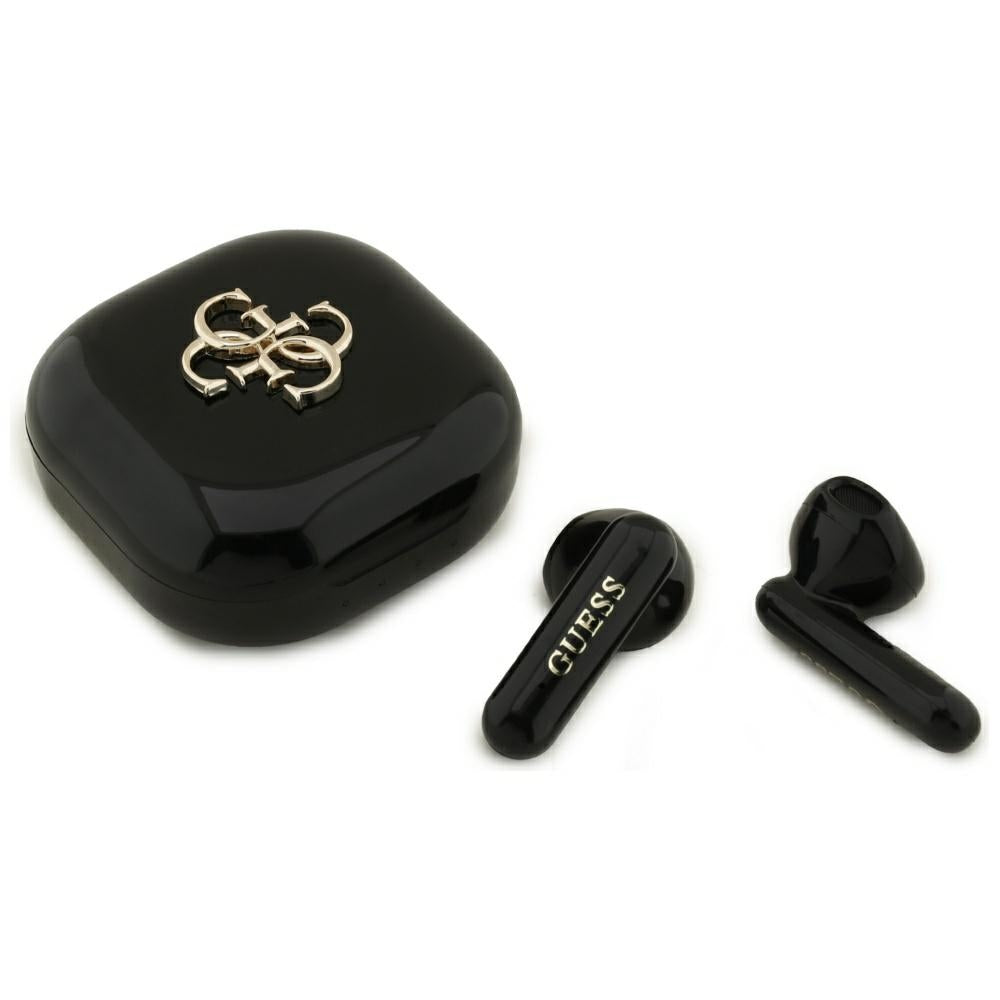Handsfree Bluetooth Guess 4G Metal Logo, TWS, Czarny