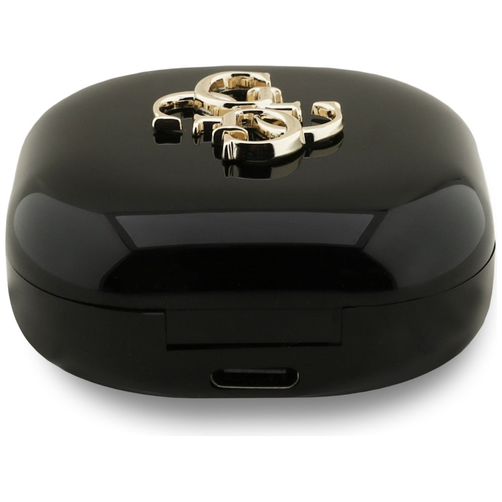 Handsfree Bluetooth Guess 4G Metal Logo, TWS, Czarny
