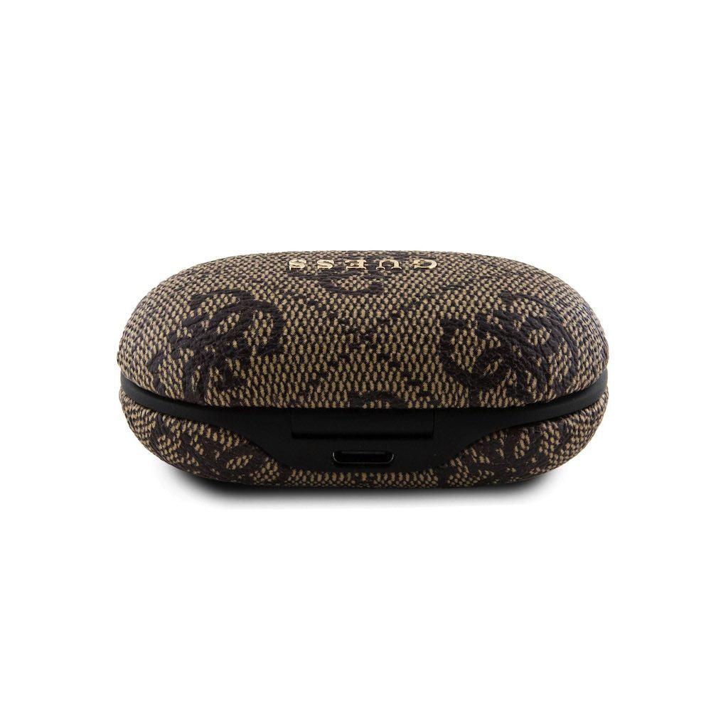 Handsfree Bluetooth Guess 4G Metal, TWS, Brązowy