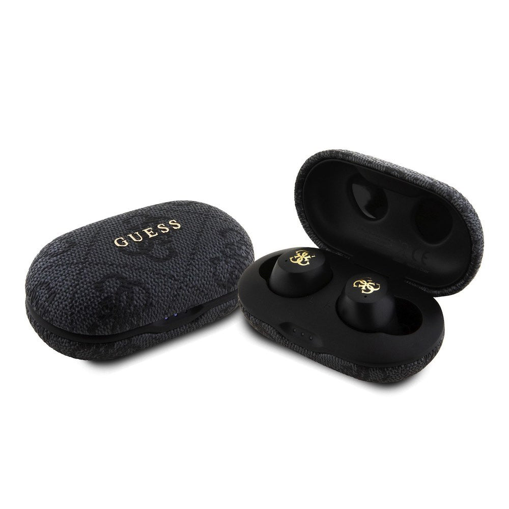 Handsfree Bluetooth Guess 4G Metal, TWS, Czarny