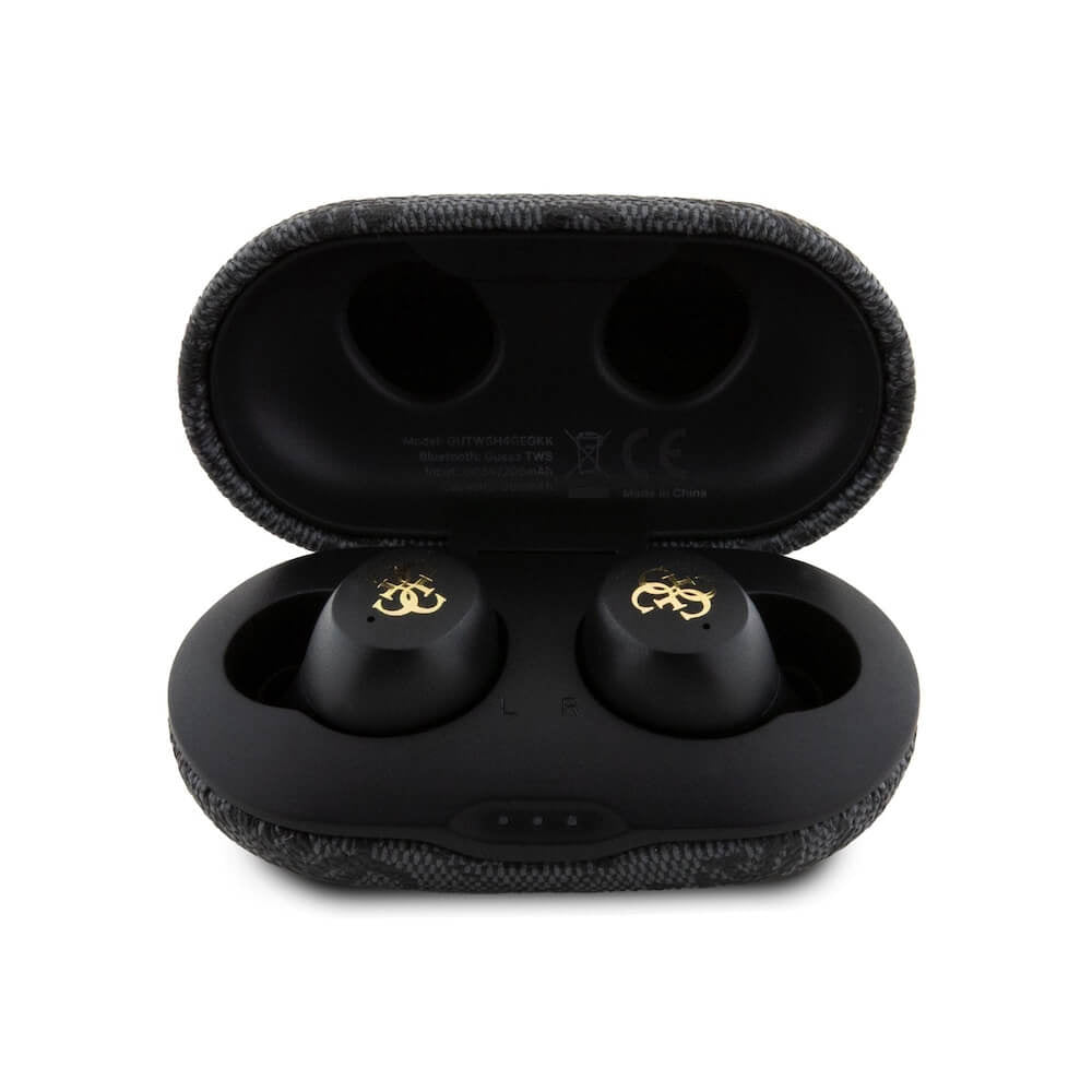 Handsfree Bluetooth Guess 4G Metal, TWS, Czarny