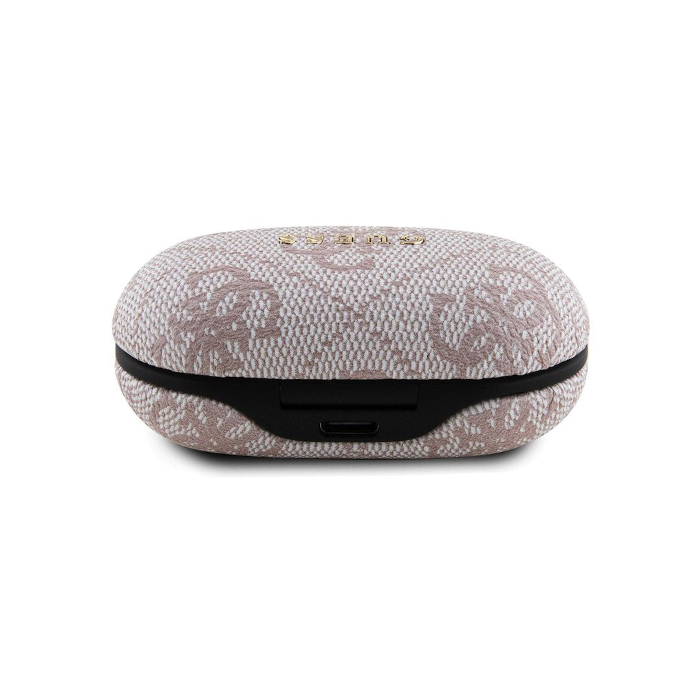 Bezprzewodowy zestaw słuchawkowy Bluetooth Guess 4G Metal, TWS, Różowy
