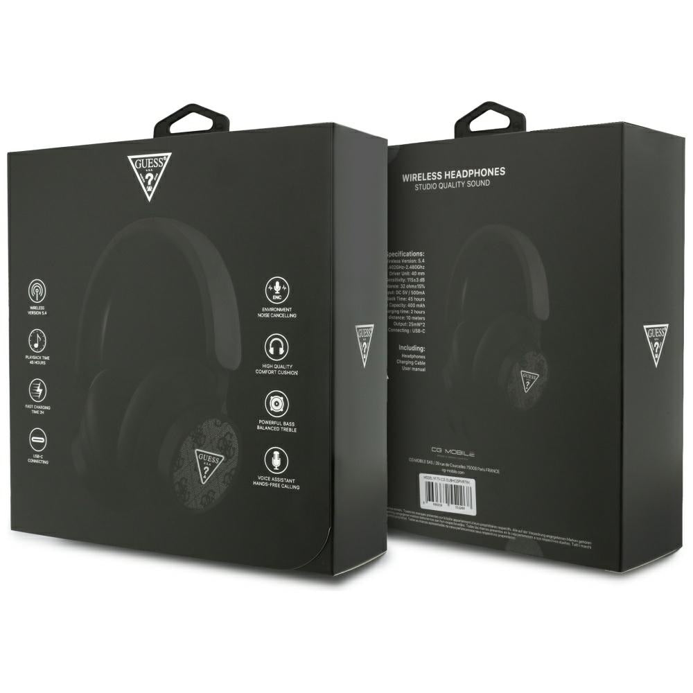 Handsfree Bluetooth Guess 4G Triangle Logo, A2DP, Czarny