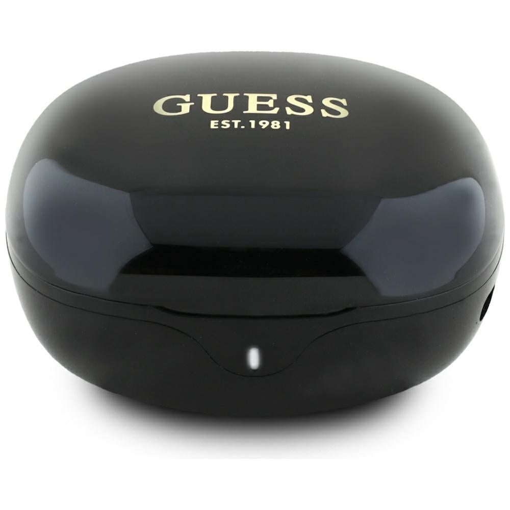 Handsfree Bluetooth Guess Flat Classic Logo Electroplated, TWS, Czarny