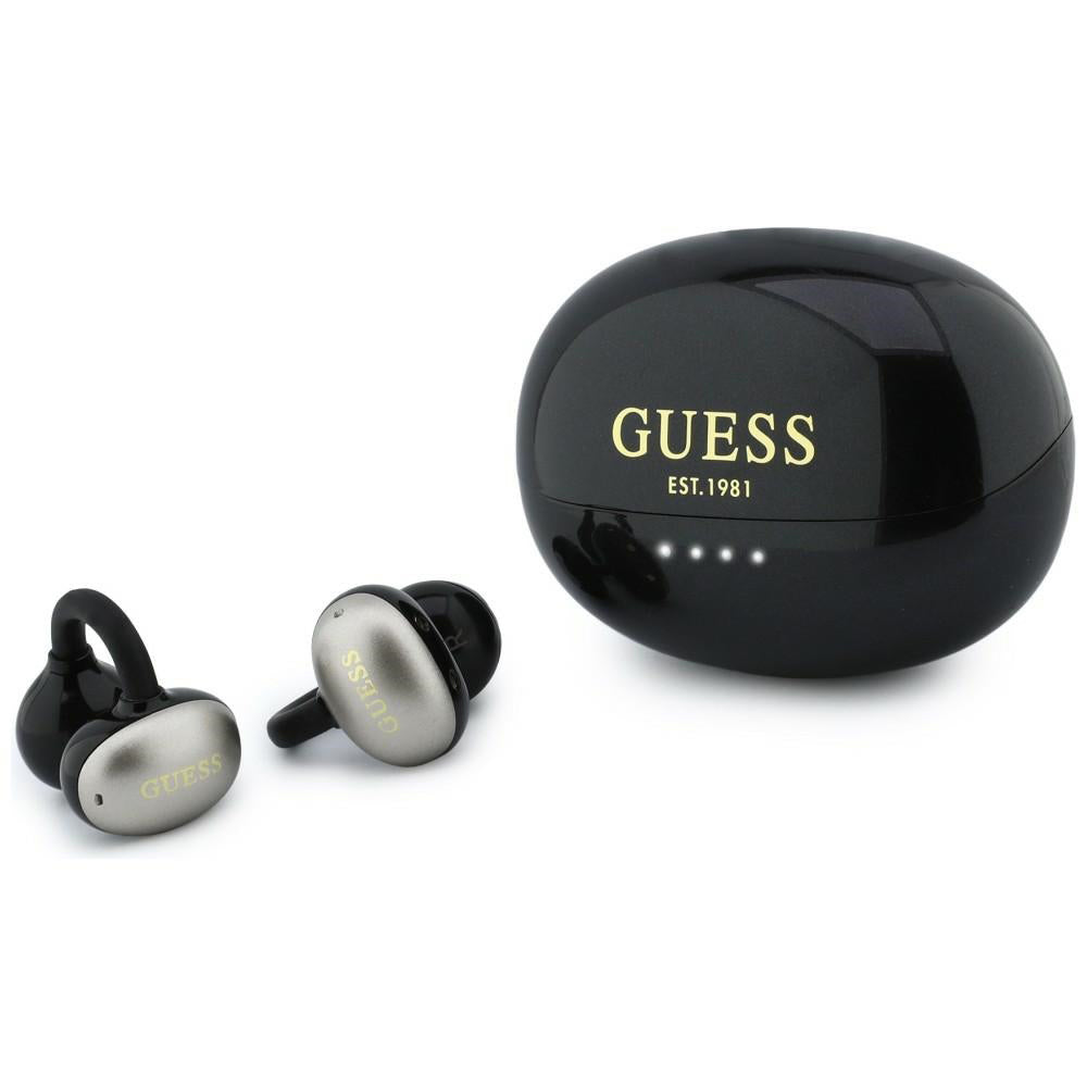 Handsfree Bluetooth Guess Metalic Finish Electropated Parts Classic, TWS, Czarny