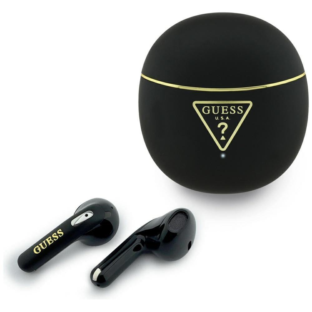 Handsfree Bluetooth Guess Script Print, TWS, Czarny