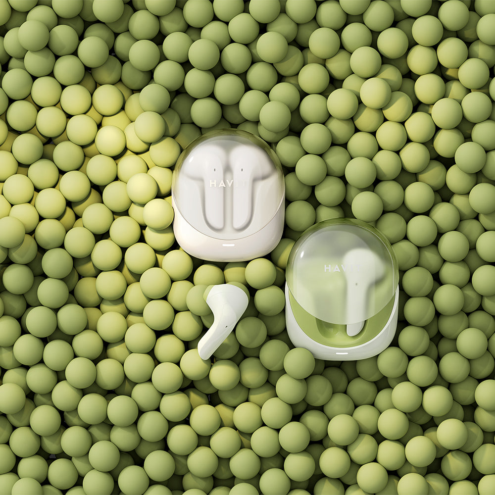 Handsfree Bluetooth HAVIT Modern Buds TW974, TWS, Beżowy