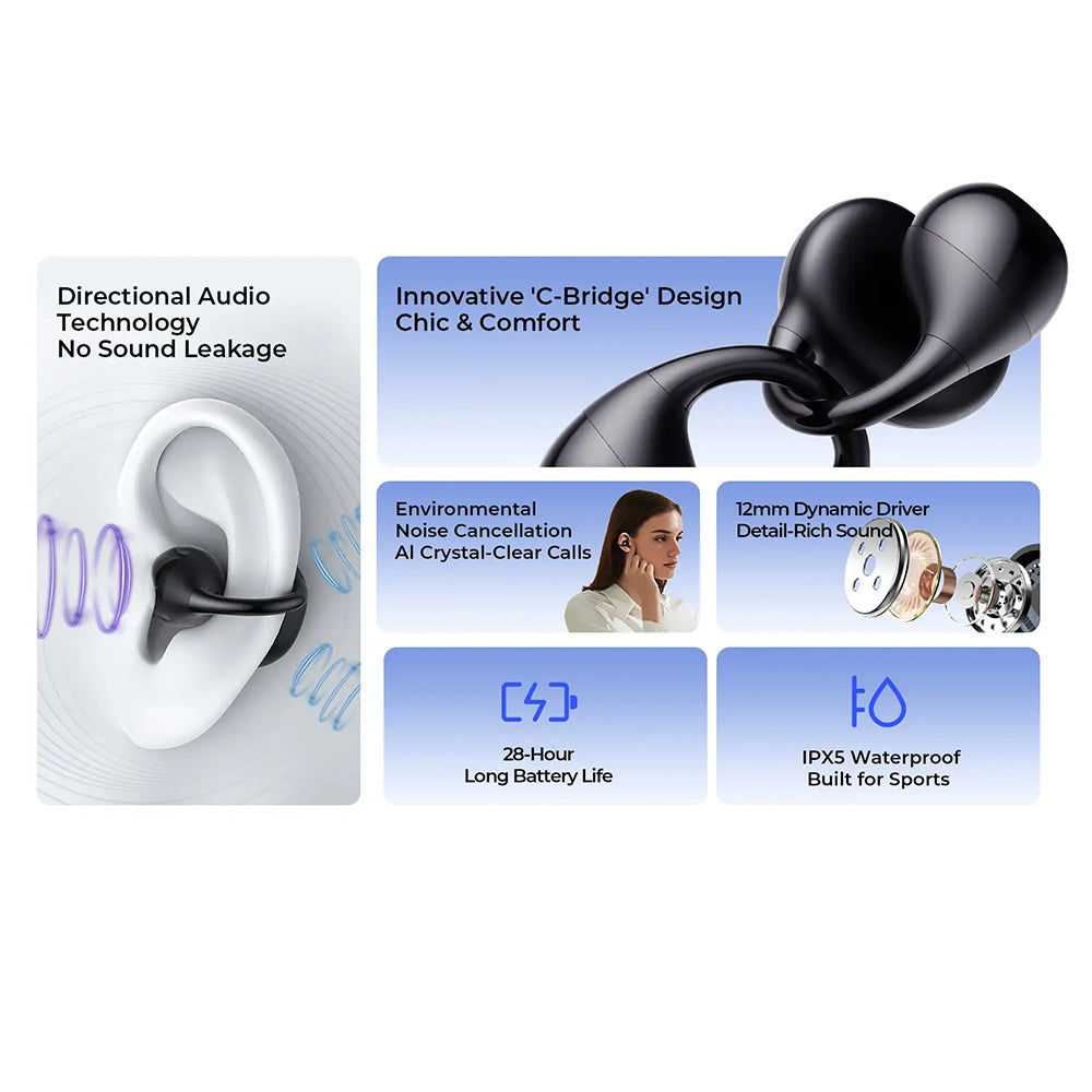 Handsfree Bluetooth HAVIT OWS916 Lite, TWS, Czarny