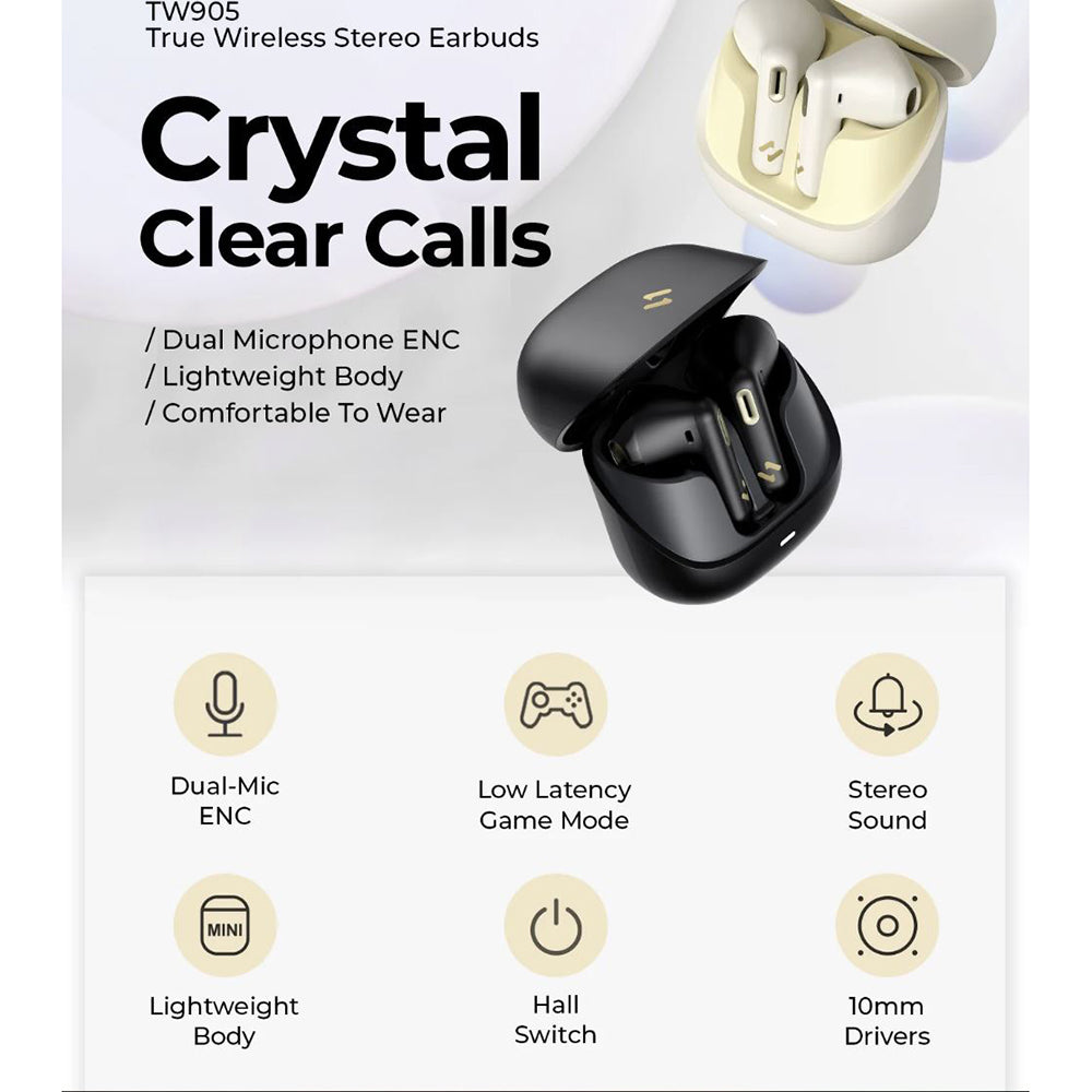 Handsfree Bluetooth HAVIT TW905, TWS, Beżowy