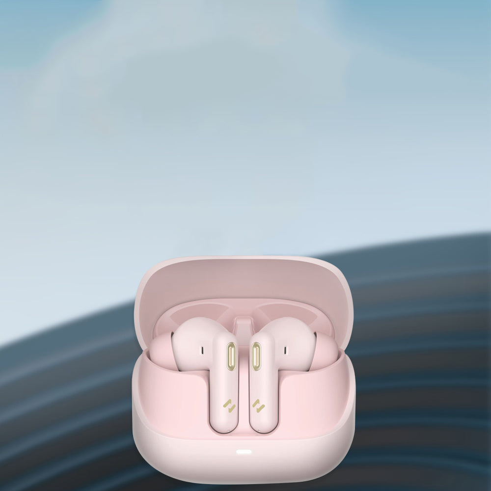 Handsfree Bluetooth HAVIT TW906 Pro, TWS, ANC, Różowy