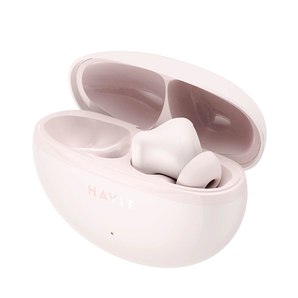 Handsfree Bluetooth HAVIT TW986, TWS, Różowy