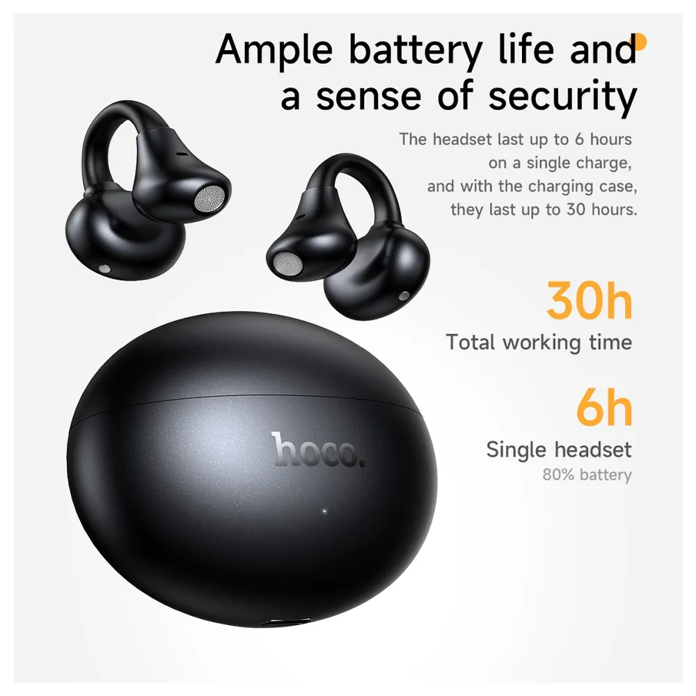Handsfree Bluetooth HOCO EA8, TWS, Czarny