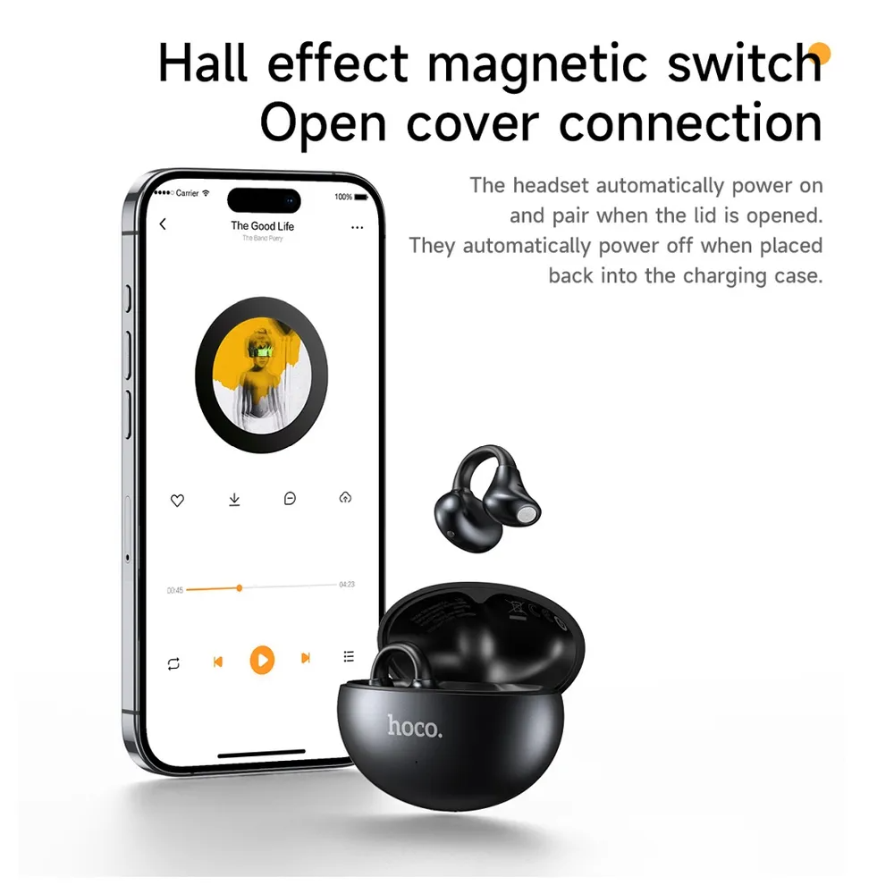 Handsfree Bluetooth HOCO EA8, TWS, Biały