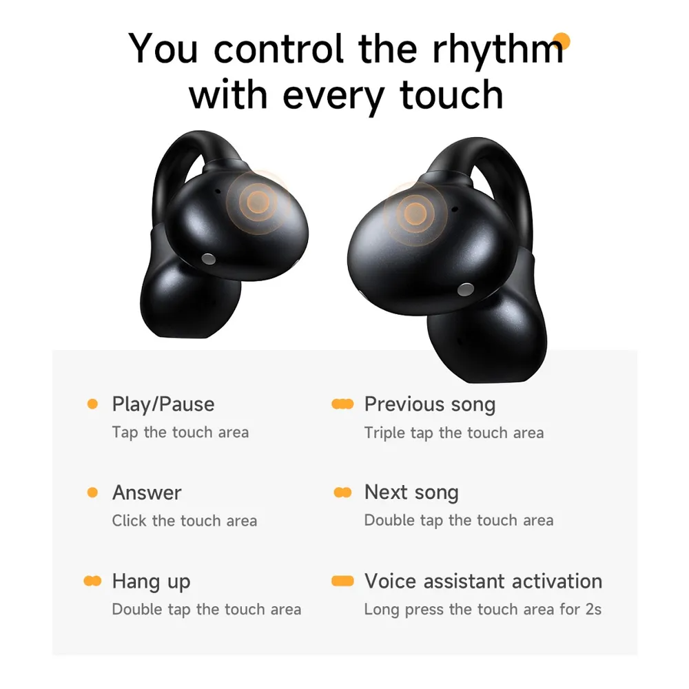 Handsfree Bluetooth HOCO EA8, TWS, Biały
