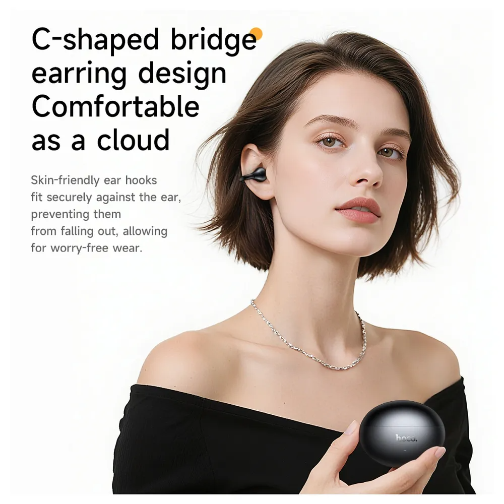 Handsfree Bluetooth HOCO EA8, TWS, Biały