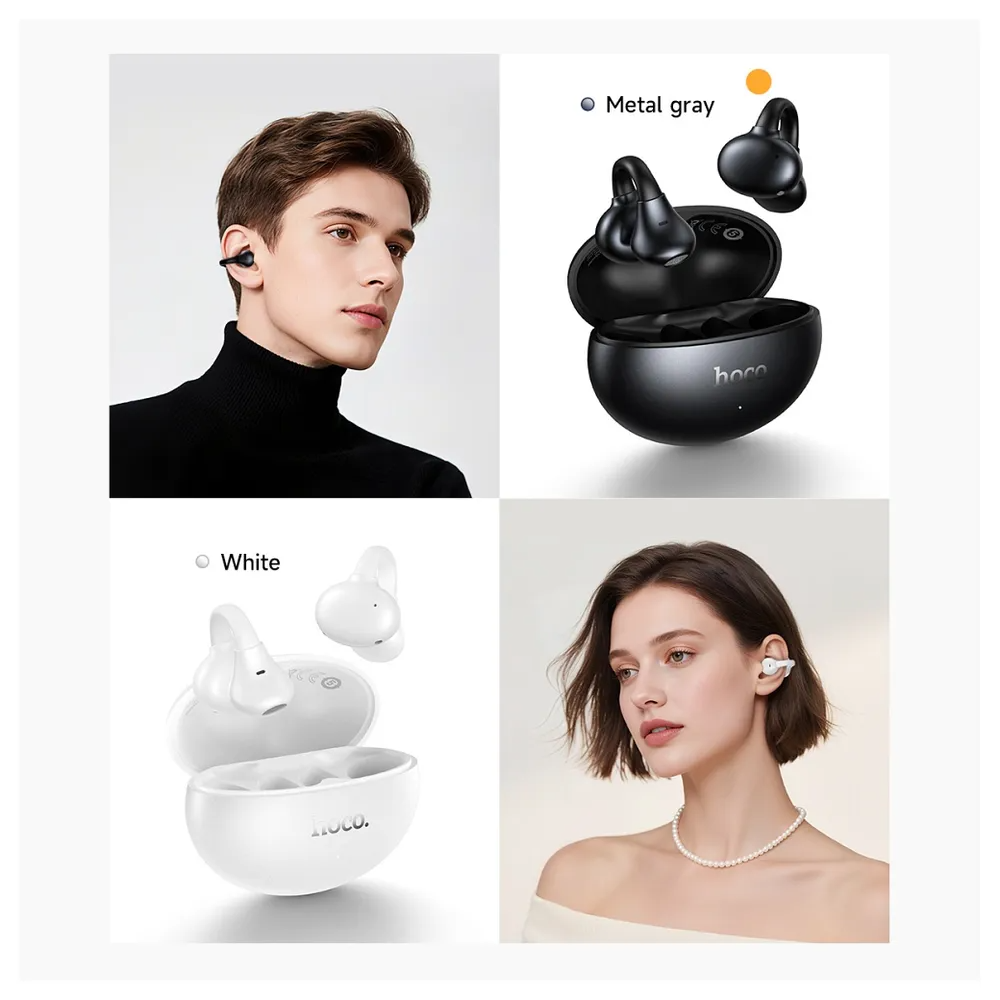 Handsfree Bluetooth HOCO EA8, TWS, Biały