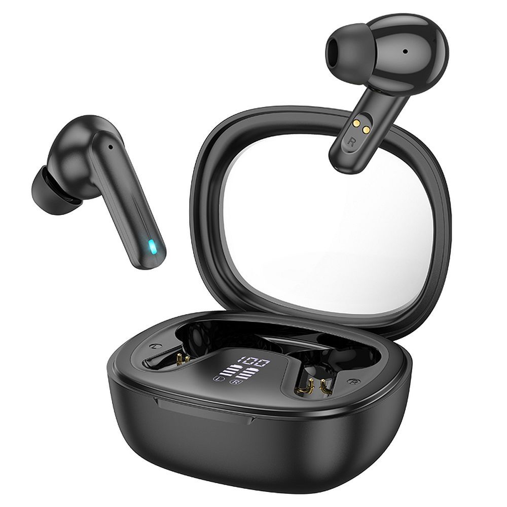Zestaw głośnomówiący Bluetooth HOCO Shadow EQ6, TWS, czarny