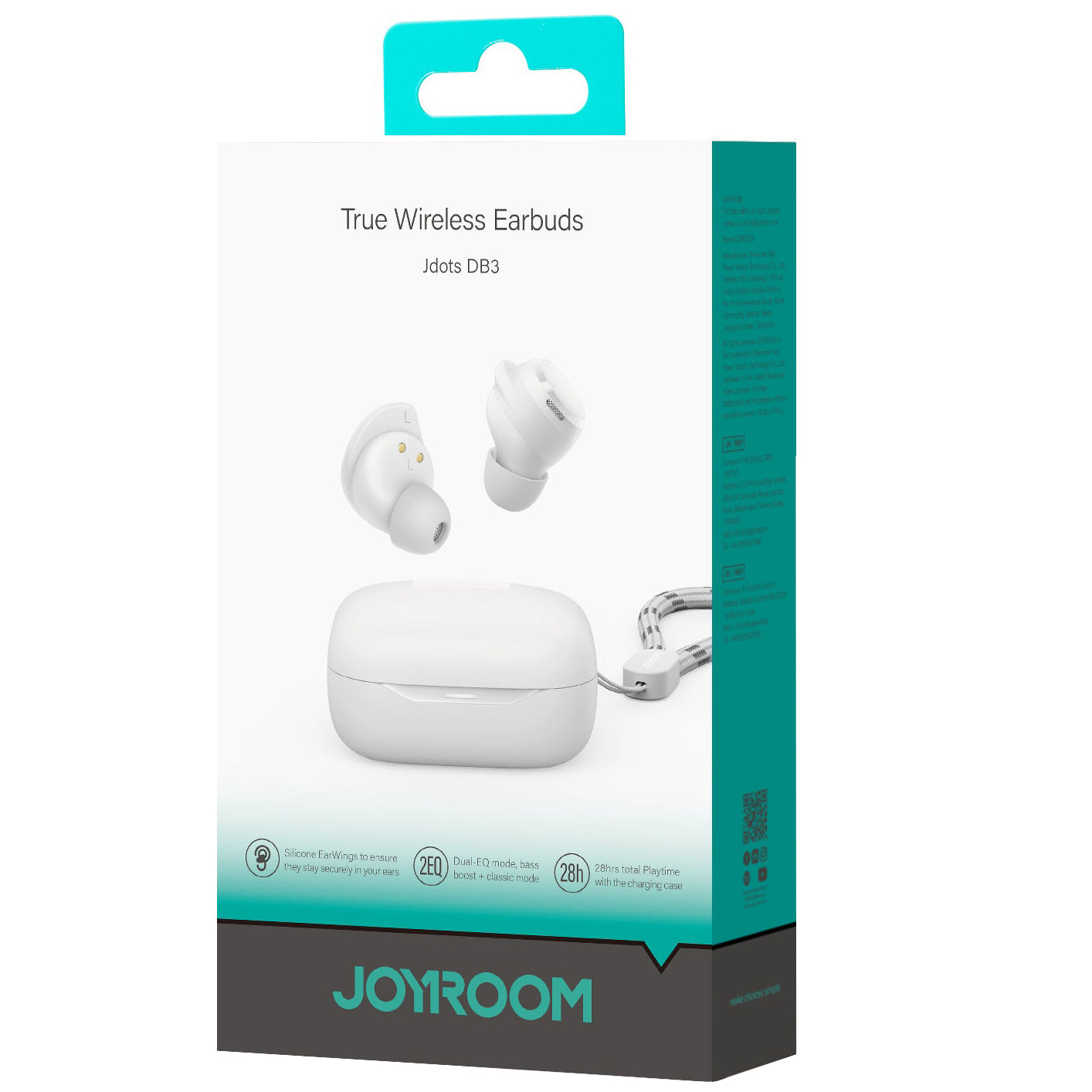 Handsfree Bluetooth Joyroom Jdots JR-DB3, TWS, Biały