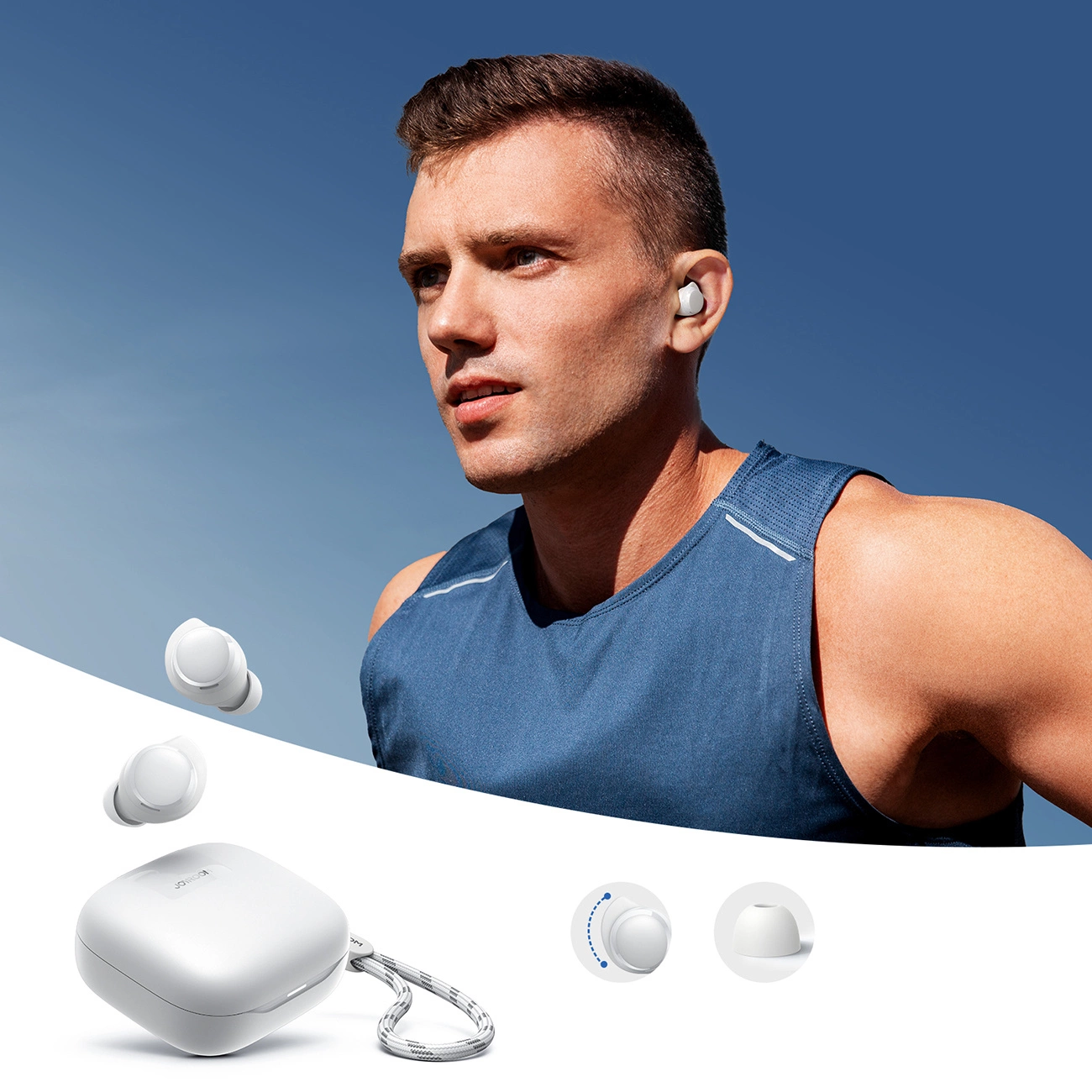 Handsfree Bluetooth Joyroom Jdots JR-DB3, TWS, Biały