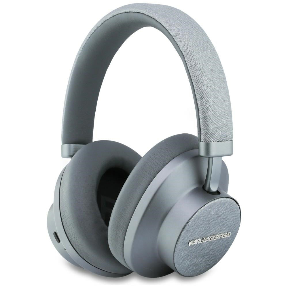 Handsfree Bluetooth Karl Lagerfeld Saffiano Elongated, A2DP, ANC, Szary