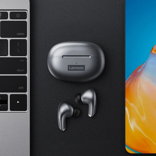 Handsfree Bluetooth Lenovo ThinkPlus LP5, TWS, Biały