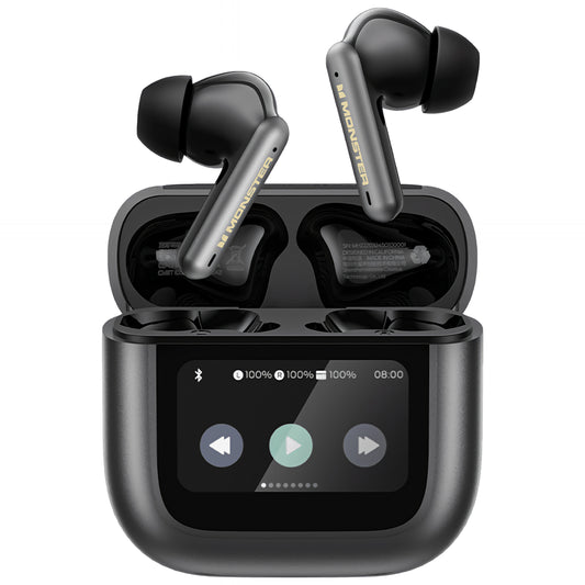 Zestaw słuchawkowy Bluetooth Monster TH300, TWS, Czarny