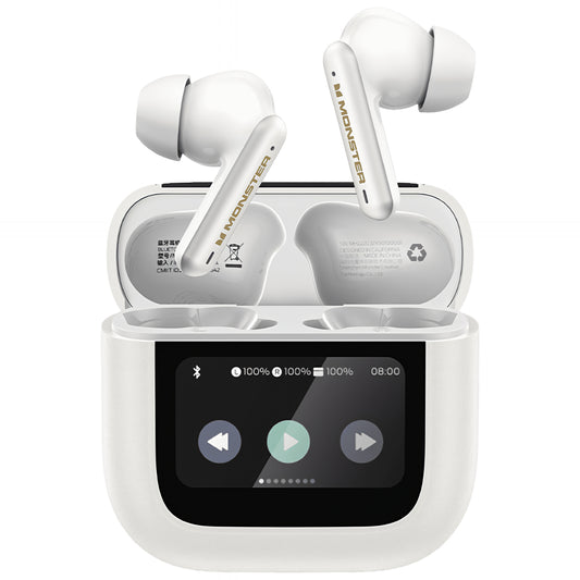 Zestaw słuchawkowy Bluetooth Monster TH300, TWS, biały